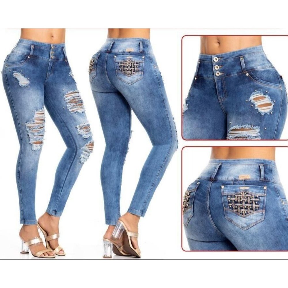 ENE2 JEANS Colombianos PUSH UP Colombian Jeans Levanta Cola BUTT LIFT Ref 903809